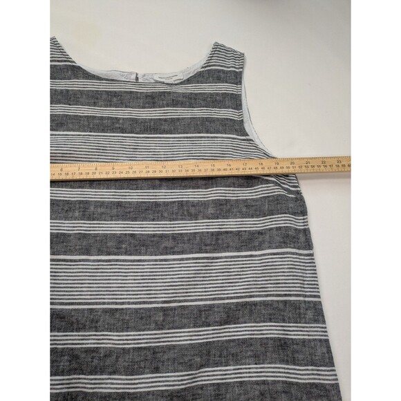beachlunchlounge Womens Striped Sleeveless Crew Neck Midi‎ Shift Dress Size XL - Picture 4 of 9